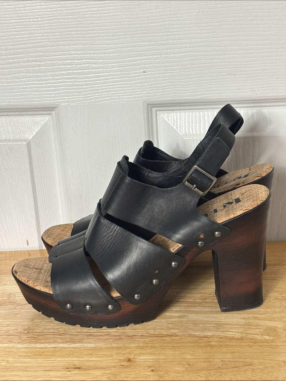 KORKS Kristian Slingback Sandal In Black Size